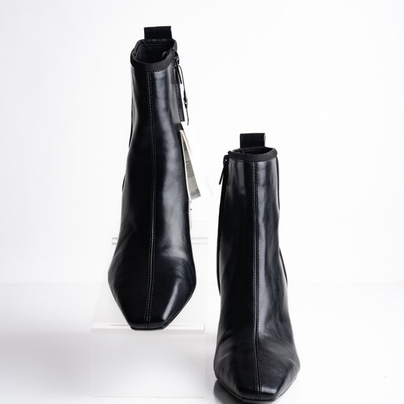 Zara Womens Heeled Ankle Boots Pointed Toe US 7.5 EU 38 Black 3112/510 NWT - Picture 4 of 8